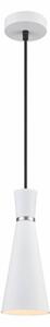 Franklite PCH234 Happy 1 Light Ceiling Pendant Light In Satin White Finish