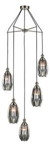 Marcella 5 Light Cluster Ceiling Light In Smoked Glass Finish 56cm F2421-5/350