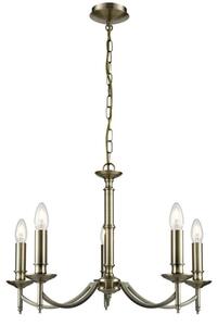 Franklite Petrushka 5 Light Ceiling Chandelier In Bronze Finish FL2091/5