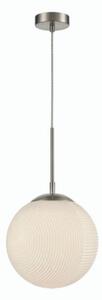 Zen 1 Light Globe Ceiling Pendant Light In Satin Nickel Finish PH237
