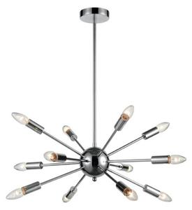 Star 12 Light Ceiling Pendant Light In Chrome Finish F2434-12