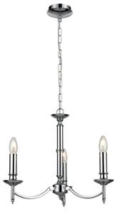 Franklite Petrushka 3 Light Ceiling Chandelier In Chrome Finish FL2090/3