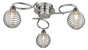 Rebound 3 Light Flush Ceiling Light In Chrome Finish F2433-3