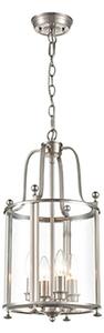 Franklite LA7019-4 Drayton 4 Light Ceiling Lantern In Satin Nickel Finish