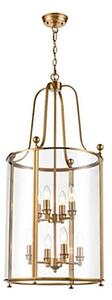 Franklite LA7020-8 Drayton 8 Light Ceiling Lantern In Antique Gold Finish