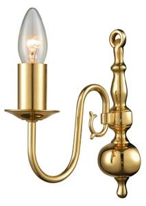 Franklite Delft 1 Light Flemish Wall Light In Polished Brass Finish PE7911