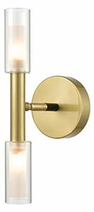 Petite 2 Light Wall Light In Modern Black And Bronze Finish F2435-2