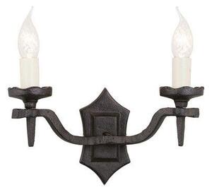Elstead RY2B BLACK Rectory twin black, wrought iron wall light