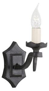 Elstead RY1B BLACK Rectory single black, wrought iron wall light