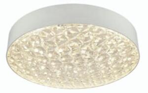 Franklite CF5793 Bathroom LED Flush Ceiling Light With Crystal Glass Effect IP44