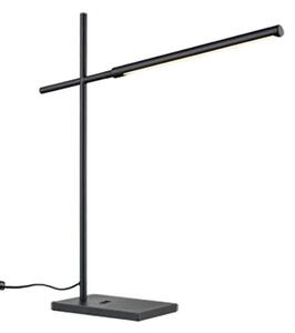 Leo Table Desk Lamp In Matt Black Finish With USB Port T605