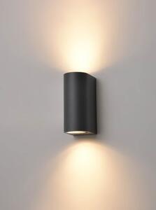 Franklite EXT6639 Aura Outdoor Wall Light In Charcoal Finish IP54