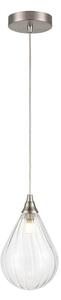Franklite Perry 1 Light Small Ceiling Pendant Light With Clear Glass Shade PCH244-354