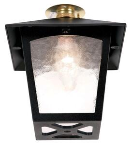 Elstead BL6C York exterior black flush porch lantern IP20