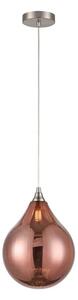 Franklite Perry 1 Light Large Ceiling Pendant Light With Copper Glass Shade PCH244-361