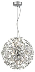 Franklite FL-2446-9 Allium 9 Light Ceiling Pendant Light In Chrome Finish With Crystals F2446-9