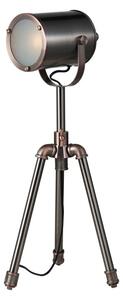 Dar Wisebuys Jake Task Table Lamp In Pewter And Copper Finish