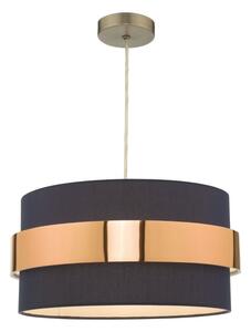 Dar Wisebuys Oki Easy Fit Ceiling Pendant In Navy Blue And Copper