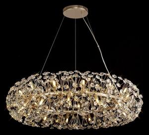 Fusion 26 Light Crystal Ceiling Pendant Light In French Gold Finish