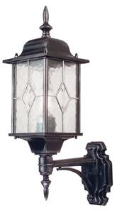 Elstead WX1 Wexford Black/Silver exterior wall lantern, IP43