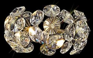 Fusion Non-Electric Crystal Ceiling Pendant in French Gold Finish