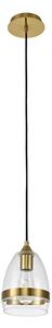 Milsom 1 Light Ceiling Pendant in Ancient Brass Finish With Small Cone Glass 