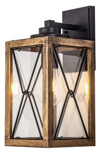 Tuscany Large Outdoor Wall Lamp In a Black And Gold Finish IP54