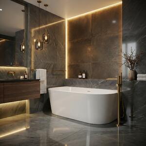 Wall acrylic bath OLIMPIA 150cm