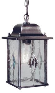 Elstead WX9 Wexford black/silver exterior chain lantern, IP43