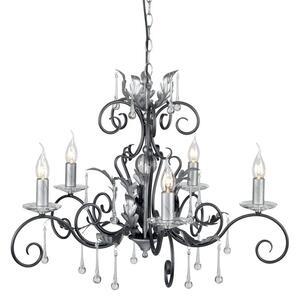 Elstead AML5 Black/Silver Amarilli 5 Light Ceiling Pendant