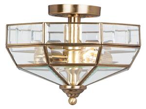 Elstead OLD-PARK-AB Semi Flush Light In Antique Brass Finish