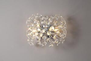 Fusion Wall Light 4 Light in a Polished Chrome Finish and Clear Crystal