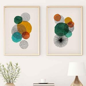 Axiom Wooden 20x30cm Scandinavian Decorative Frame Set in Multicolour
