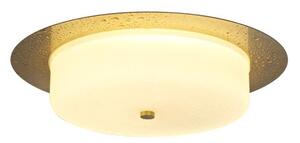 Arctic Bathroom LED Ceiling Light In Antique Brass And White Finish IP44