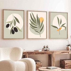 Oceanica Wooden 20x30cm Botanicals Wall Frame Set of 3 in Multicolour