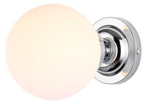 David Hunt Lighting Buckley 1 Light Bathroom Wall light In Polished Chrome IP44