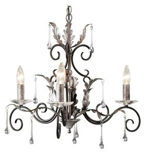 Elstead AML3 Black/Silver Amarilli 3 Light Ceiling Pendant
