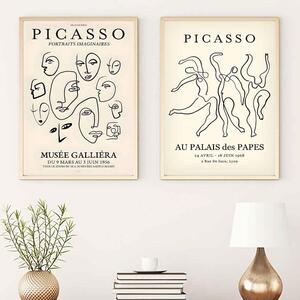 Axiom Wooden 20x30cm Face and Figure Wall Decor Frame Set in Black Cream