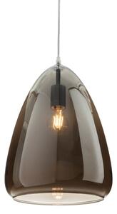 Firstlight Willis Large Smoked Glass Ceiling Pendant Light 2861CH