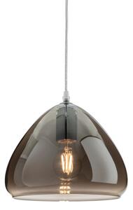 Firstlight Willis Medium Smoked Glass Ceiling Pendant Light 2859CH