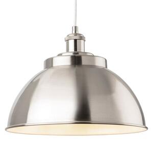 Firstlight 2897BS Genoa 1 Light Ceiling Pendant Light In Brushed Steel Finish