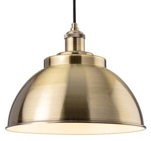 Firstlight 2897AB Genoa 1 Light Ceiling Pendant Light In Antique Brass Finish