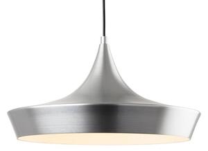 Firstlight 2850AL Leo 1 Light Ceiling Pendant Light In Aluminium Finish