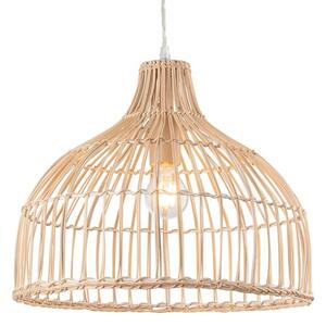 Firstlight 2903 Rattan 1 Light Ceiling Pendant Light In Natural Rattan Finish