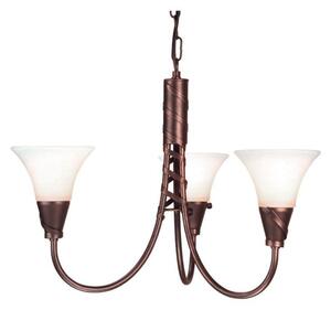 Elstead EM3 COPPER Emily 3 light chandelier