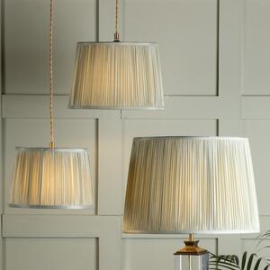 Laura Ashley Hemsley Silk Shade In Sage Finish 25.5cm/10 inch