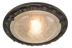 Elstead OV/F Olivia black gold flush ceiling light