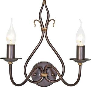 Elstead WM2 Rust/Gold Windemere wrought iron double wall light