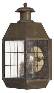 Quintiesse QN-NANTUCKET-L-AS Nantucket Large Wall Lantern In Aged Brass Finish IP44