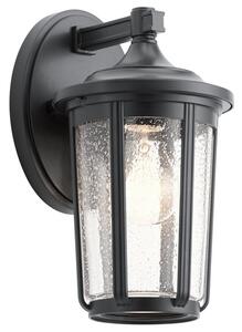 Quintiesse QN-FAIRFIELD-M-BK Fairfield Outdoor Medium Wall Lantern In Black Finish IP44